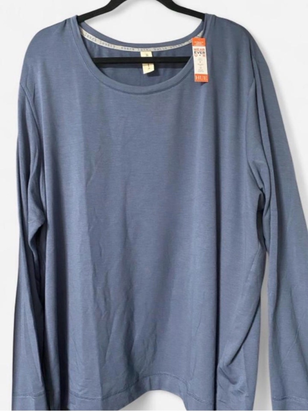 HUE Women’s Long Sleeve Crew Neck Shirt - Slate